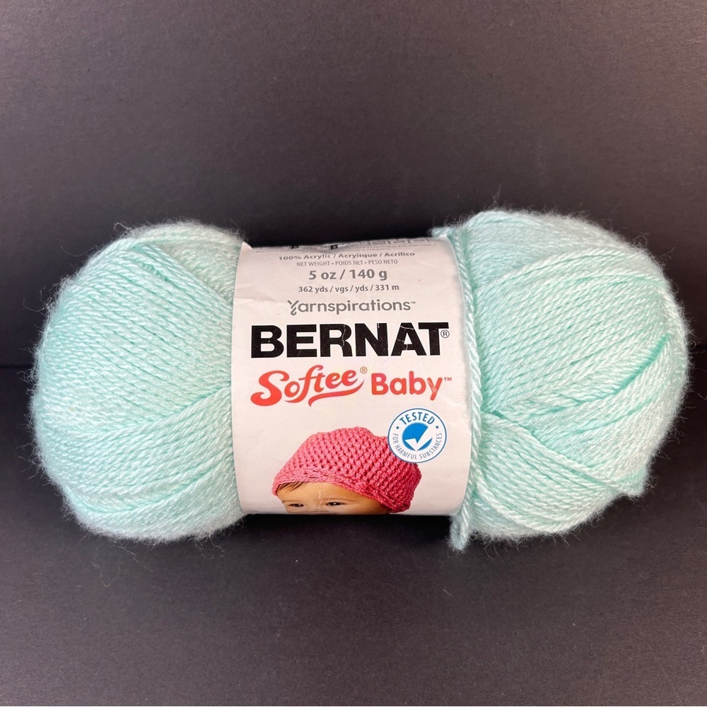 Bernat Softee Baby Soft Mint Skein - Perfect for Crochet Baby Blankets❤️